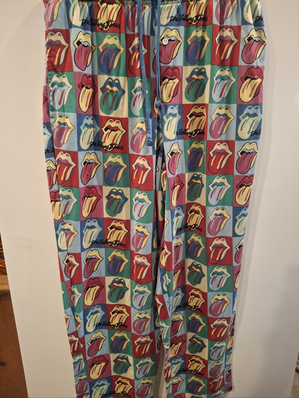 the Rolling Stones Multi-Color Tongue Print Sleep/lounge Pants